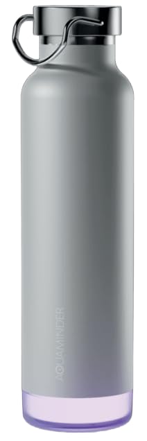 Image of Aquaminder Smart Water Bottle | RGB LED Glow & Timer Hydration Reminder with BT Mobile Phone Connection, Thames with App 600 ML (Biege)