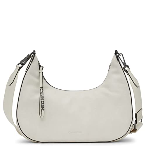 Image of Calvin Klein Womens Clay Top Zip Hobo Shoulder Bag