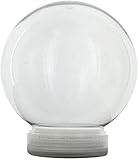 5 Inch (130mm) DIY Snow Globe Water Globe, Clear Plastic with Screw Off Cap - Great for DIY Crafts