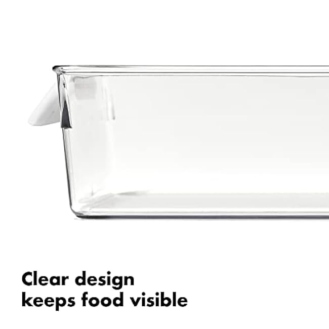 OXO Good Grips Fridge Organization Bin 8 in x 14 in - for Cheese, Meat, Fish and More