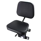 Eparts, Inc. E-KBB2 Buddy Seat, Black Vinyl Seat W/O Seatbelt for Kubota M7040, M8540, M9540 Tractors ++