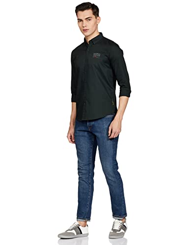 Image of Spykar Men's Printed Slim Fit Shirt