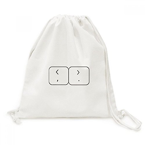 Toile drawstring backpack pour voyage avec motif clavier symbole unique