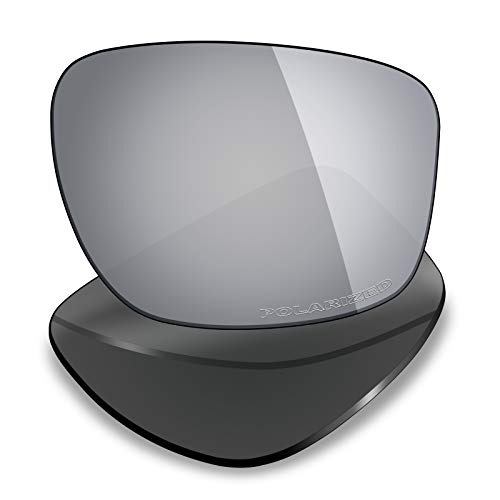 Mryok Ersatzgläser für Oakley Sliver - Options, (Korrosionsschutz gegen Meerwasser polarisiert - Silber Titan), Einheitsgröße Cover