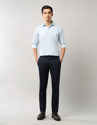 Image of Arrow Men's Mid Rise Slim Formal Trouser