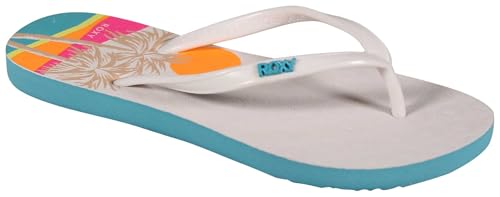 Roxy Girl's Viva Stamp Sandal - White - Toddler 11