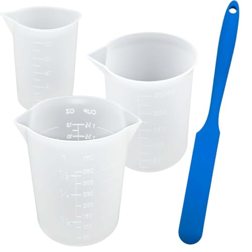 Vasos medidores de silicona YuCool 3 piezas 100-350 ml miniatura 1