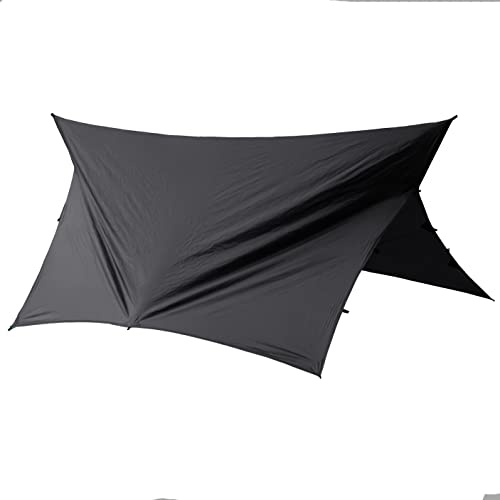 Go Outfitters Apex Camping Shelter/Hammock Tarp (Black)