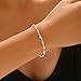Paperclip Heart Link Bracelet for Women S925 Sterling Silver Dainty Heart Chain Bracelet Adjustable Cute Heart Paperclip Charm Bracelet to Daughter Mother Valentines Day Birthday Jewelry Gifts (Silver)