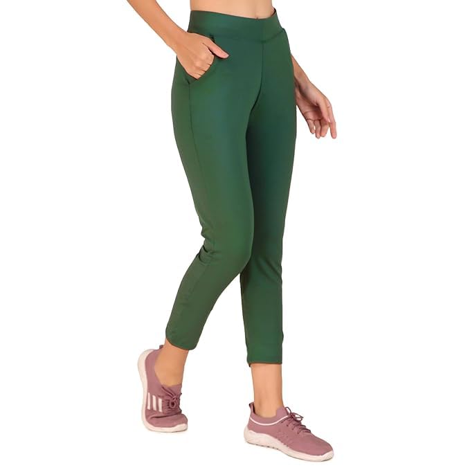 Image of Gym Jeggings for Women Gym Tights for Women Yoga Workout Leggings for Woman high Waist Tights for Woman Gym Yoga Workout Legging for Girls Lycra Fabric All Season Wear