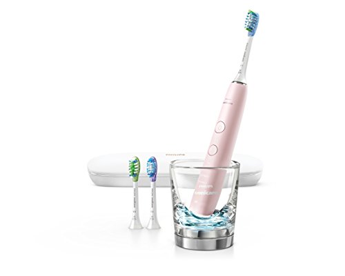Philips Sonicare Diamondclean Smart Electric, Rechargeable Toothbrush for Complete Oral Care – 9300 Series, Pink, HX9903/32 Ffp