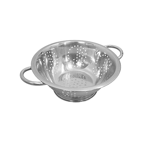 Image of Winco Stainless Steel Colander with Base, 3-Quart