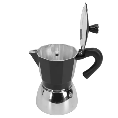 Cafetera italiana con base de inducción, exprés de aluminio octogonal para café intenso 6