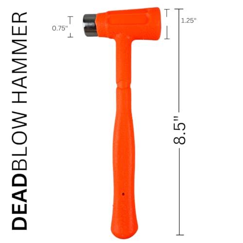 ARTESIA TOOL 8.5" (21.6 cm) Dead Blow Hammer | Dual-Head 12 Ounce Weight | PVC & Alloy Construction | Ergonomic Non-Slip Grip | Ideal for Leather & Woodwork - Thumbnail 3
