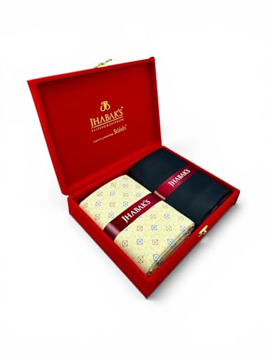 Image of JHABAK'S Unstitched Polyester Print Shirt & Trouser Fabric - 2.25 m Shirt Cloth - 1.20 m Pant Piece