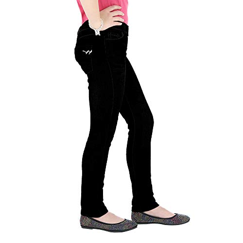Wrangler Girl's/Toddler True Spirit Pull-On Denim Jean Jeggings Pants (Black)3