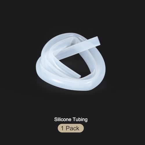 Image of 3.3ft 1 /2 inch ID x 11 /16 inch OD Silicone Tubing Clear 13mm x 17mm Industrial Plastic Tubing Pure Silicone Hoses for Pump Siphoning Draining Irrigation Brewing