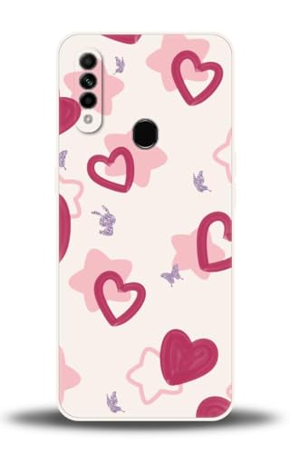 WUACYEAMING Compatible con OPPO A8/OPPO A31 Case, Funda Silicona Premium Líquida Resistente Arañazos, Antihuellas Dactilares, Prueba Golpes Cover Carcasa de TPU-Amor
