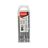 Makita Elite Multi-Material TCT Drill Bit, Silver, 1/4 Inch Drive (5 Pieces Set)
