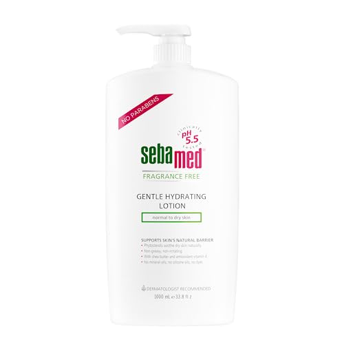 SEBAMED Fragrance-Free Gentle Hydrating Lotion Ultra Mild Dermatologist Recommended Moisturizer for Normal To Dry Sensitive Skin 33.8 Fluid Ounces (1 Liter)