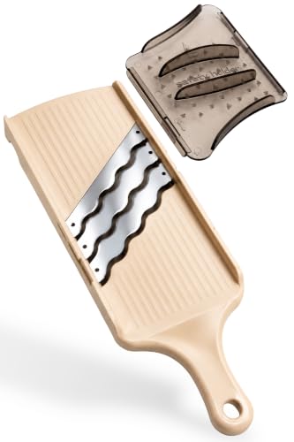 Arnest Japanese Cabbage Slicer Mandoline, 3-Blade Triple Wave...