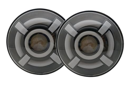 Phares à LED 7 pouces 50W noir pour Ford Mustang 1965-1973 et F-100