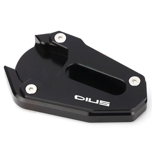 Béquille latérale CNC pour Suzuki Gladius 650 plaque d'extension noire