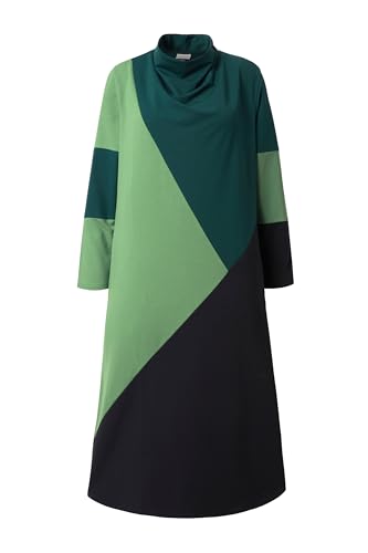 Robe en molleton coton bio grande taille Ulla Popken : le confort élégant du col bénitier