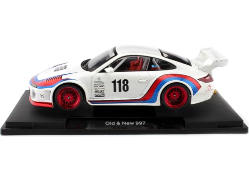 Modelino en escala compatible Porsche 911 RWB 1:18 miniatura 2