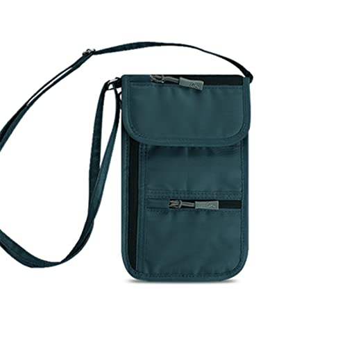 ドキュメント収納バッグ ドキュメントストレージバッグホーム多機能ポータブルパスポートチケットカードバッグ男性と女性の財布吊り下げネックメッセンジャー携帯電話バッグ 短期間の出張に適しています(#5)