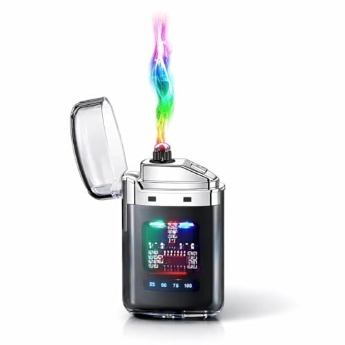 Image of Vruta Rechargeable Electric Gas Lighter for Kitchen, Stove, Candles, Pooja & USB Charging Port, Flexible Neck, Windproof Plasma Arc Lighter (Electric Arc Lighter)