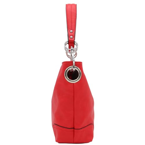 Image of Hobo Shoulder Bag with Big Snap Hook Hardware