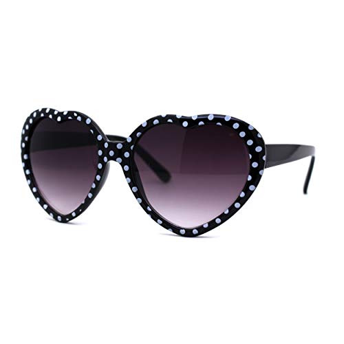 SA106 Girls Child Size Retro Polka Dot Valentine Love Plastic Sunglasses2