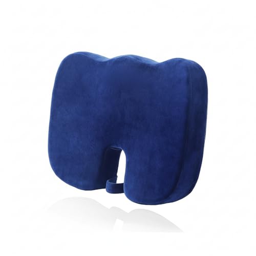 Orthowala® 2 Years Warranty Orthopedic Coccyx Cushion for Hip, Tailbone, Coccyx, Sciatica Pain Relief | Seat Cushion for Chair, Car Seat Cushions | Polyurethane Foam | Removable Cover