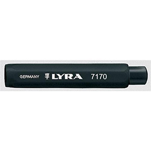 Lyra 4707100 Kreidehalter für runde und eckige Kreiden mit 10 mm Durchmesser Druckmechanik, schwarz