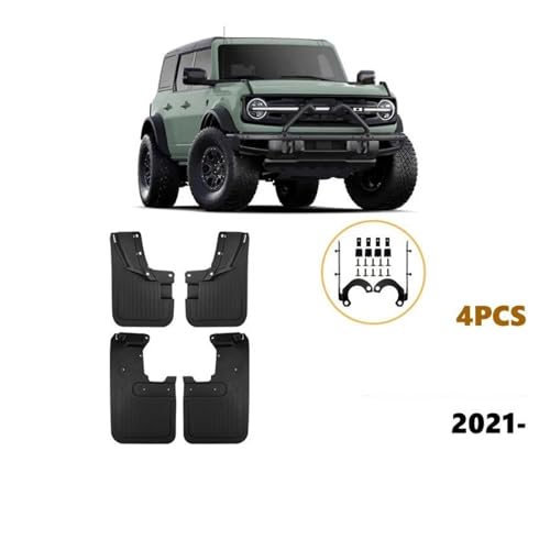 Bavettes pour Ford Bronco avec garde-boue protecteur sans perçage