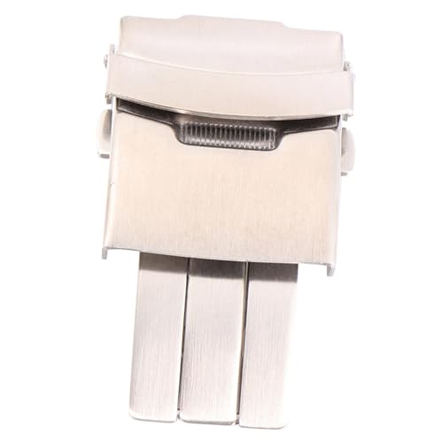 GALPADA 2pcs Stainless Steel Watchband Clasp Solid Buckle for Steel Watch Straps Elegant Silver Connection Accessory Easy to Install and for Enhancing Your Wrist