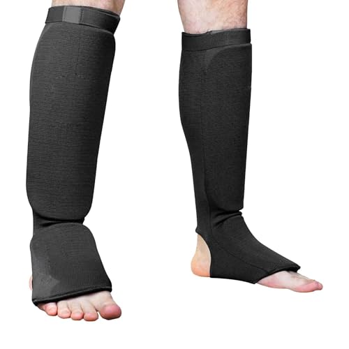 Espinilleras Kickboxing | Protección del Empeine para MMA - Equipo de Entrenamiento de Artes Marciales MMA Kicking Sparring, Karate Boxing Taekwondo Gear para Hombres