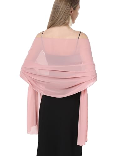 Chiffon Shawls and Wraps for Evening Dresses Women Elegant Soft Scarf Bridal Scarve Wedding Stole