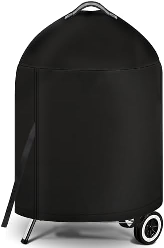 iCOVER Grill Cover for Weber 22 Inch Charcoal Kettle- Heavy Duty Waterproof BBQ Covers for Griddle Char-Broil 22 Inch Grills