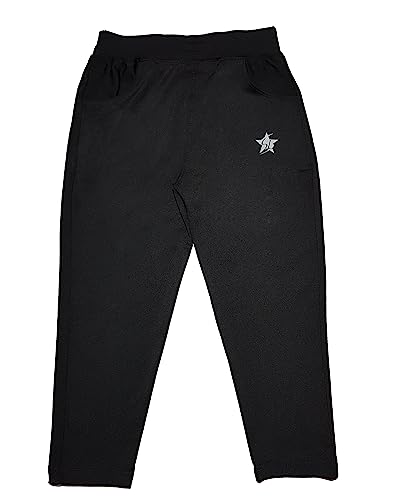 Image of STARLATH Unisex Kids Trackpants, 4 Way Lycra Stretchable Pants and Lowers for Boys and Girls Kids, Use Daily Routine, Multi Sports Activity Pant (Multicolors Pack of 2)