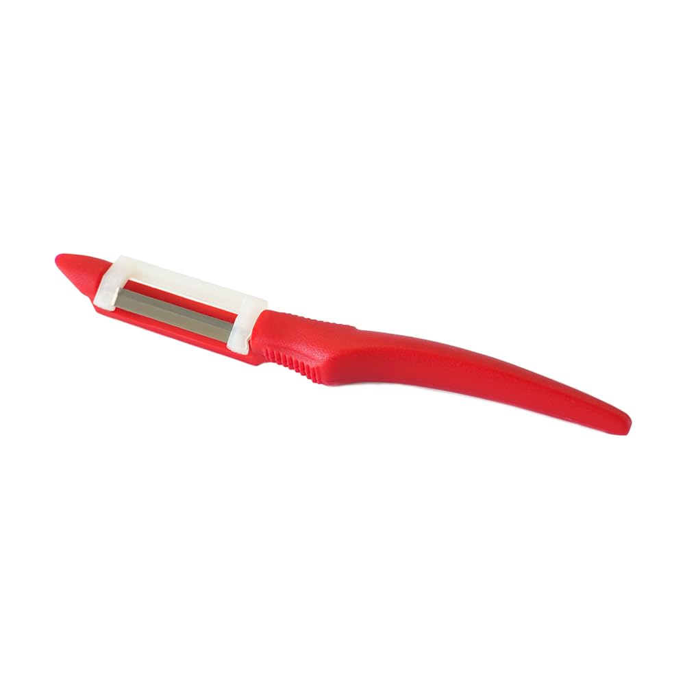 Rigamonti Lo Sbucciatutto Vegetable Peeler And Fish Scaler With Hanger Red, ONE