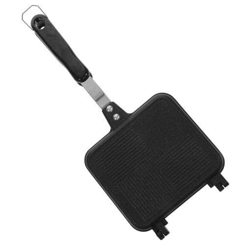 CONGARTENO Sándwich antiadherente sandwicheras sanwichera sadwicheras sanduicheira Sándwichera antiadherente parrilla tapa barra sandwichera de doble cara tostadora de sándwich aluminio Black
