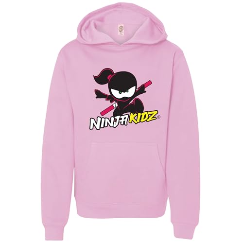 Ninja Kidz Official Original Logo Girl Pullover Hoodie Dress your Ninja Kids in Cool Kids Clothes