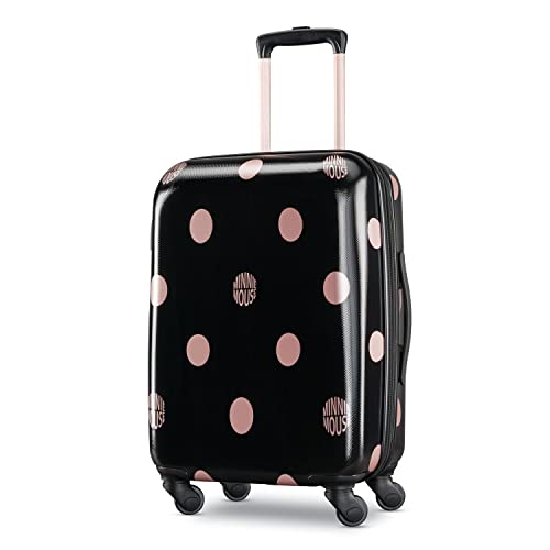 American Tourister Disney Hardside Luggage with Spinner Wheels, Minnie Lux Dots, Carry-On 21-Inch