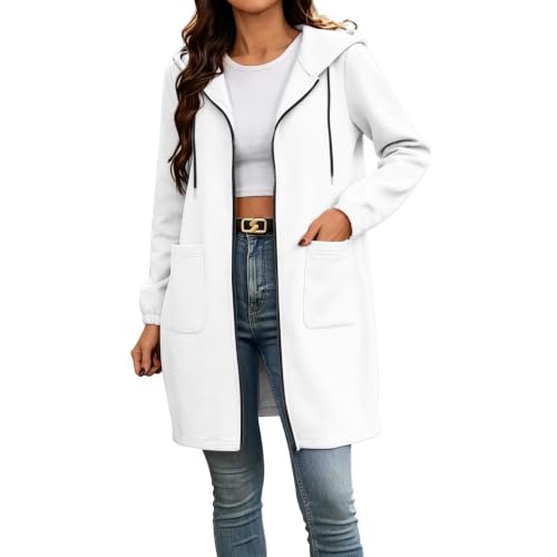 Long Sweatshirt Jacket for Women Full Zip Hoodies for Women Sherpa Jacket - image 1