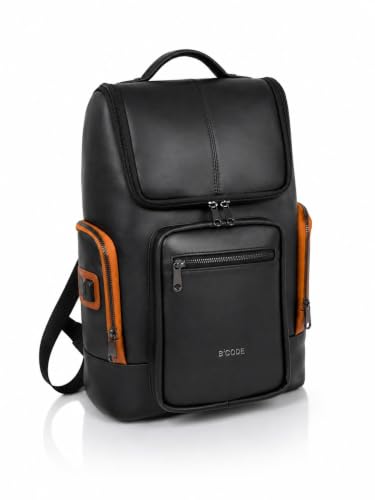 Image of B'CODE Daypack BACKPACK 26 Liters Water Resistant & Top-Open | Padded | Premium Microfibre Laptop Backpack with Trolley Sleeve | for Men and Women