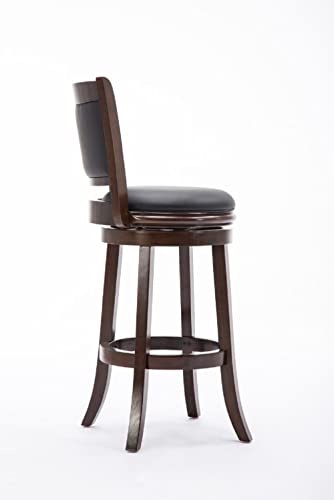 Boraam Augusta Bar Height Swivel Stool, 29-Inch, Cappuccino #TOP2