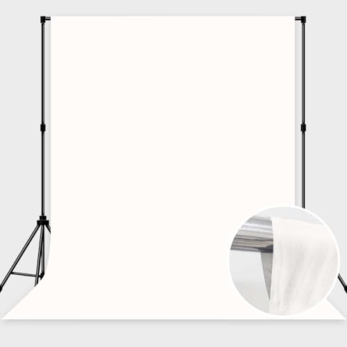 Fondo fotográfico blanco 6x9ft tela sin arrugas miniatura 2