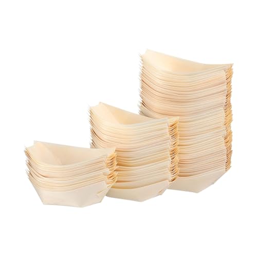 Platos desechables para sushi madera 6 pulgadas x100 miniatura 1